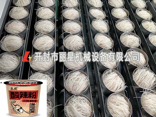 斯美特引进丽星碗装酸辣粉加工设备